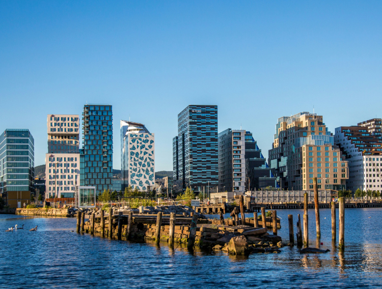 Oslo_pogled na zgrade u Bjørvik četvrti